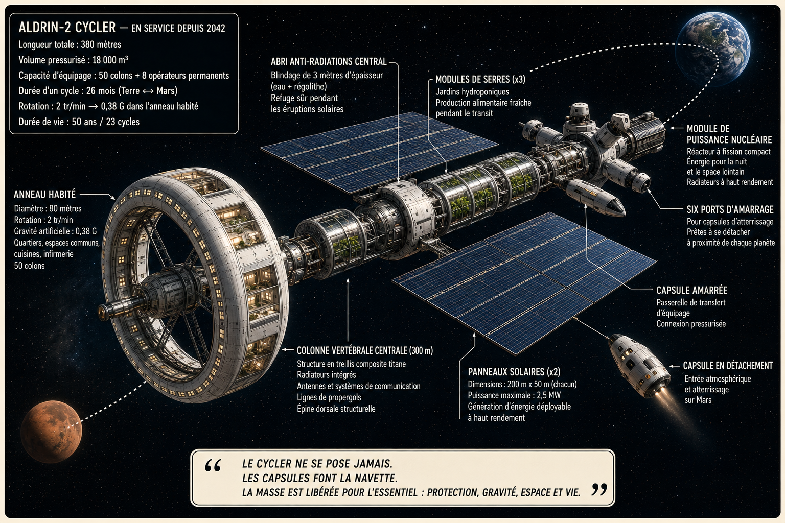 Mars cycler — concept de transport