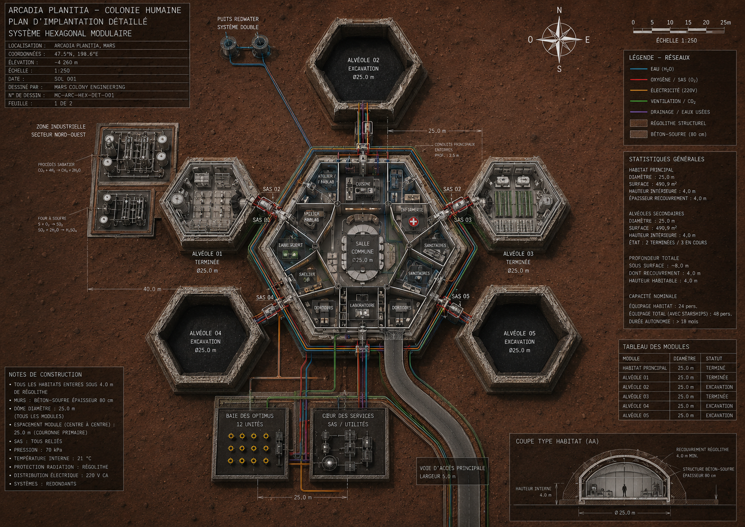 Réseau modulaire d’habitats
