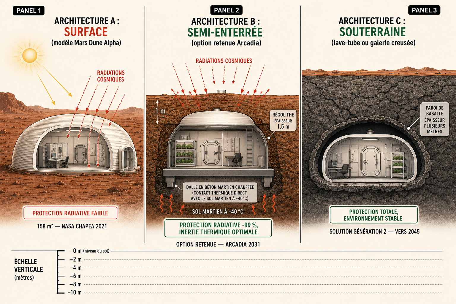 Architectures d’habitat martien