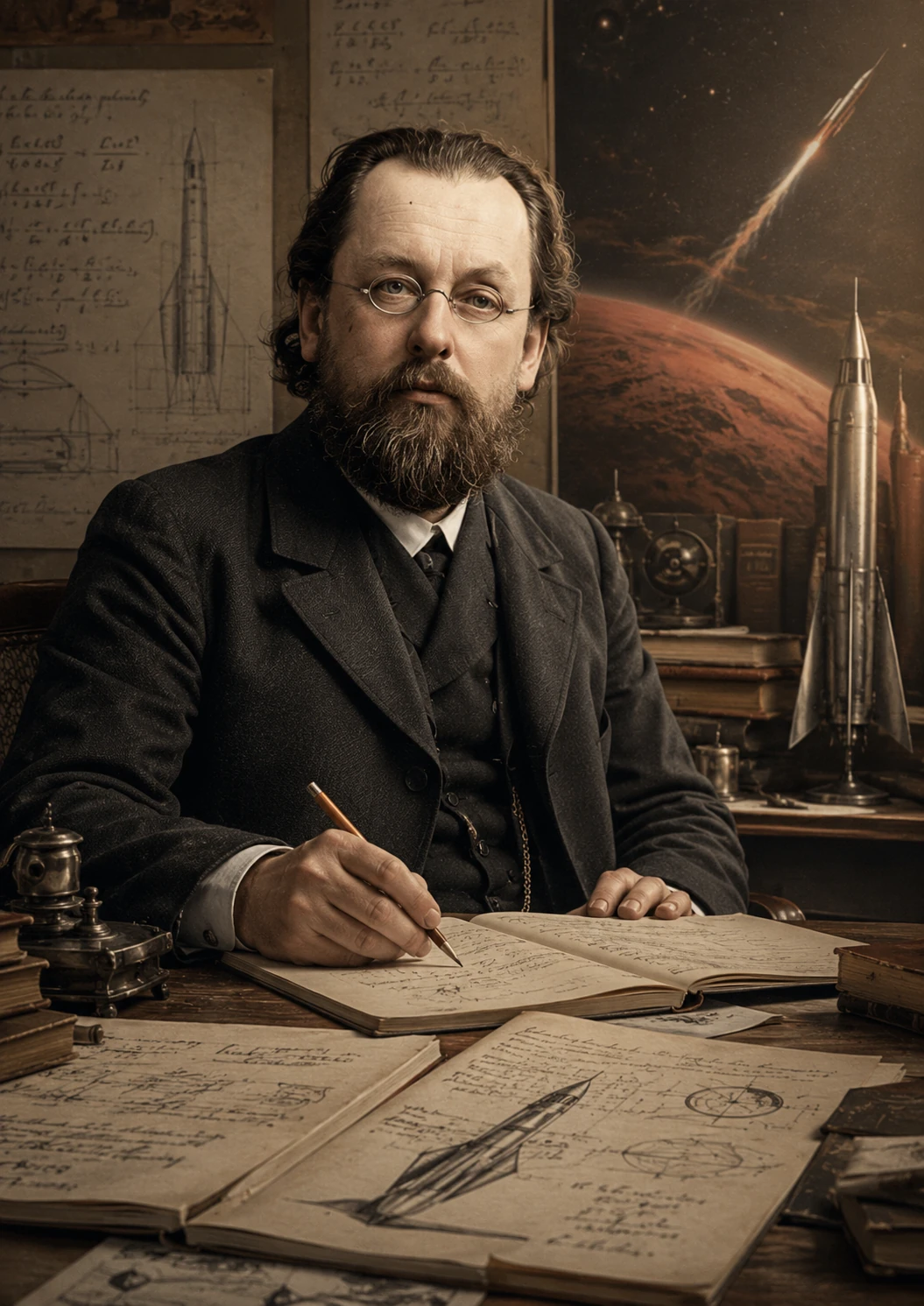 Représentation visuelle consacrée à Robert Goddard