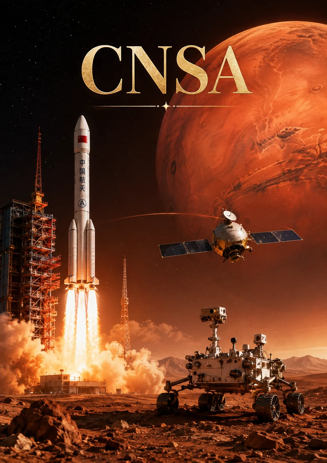 Représentation visuelle — Programme spatial chinois / CNSA