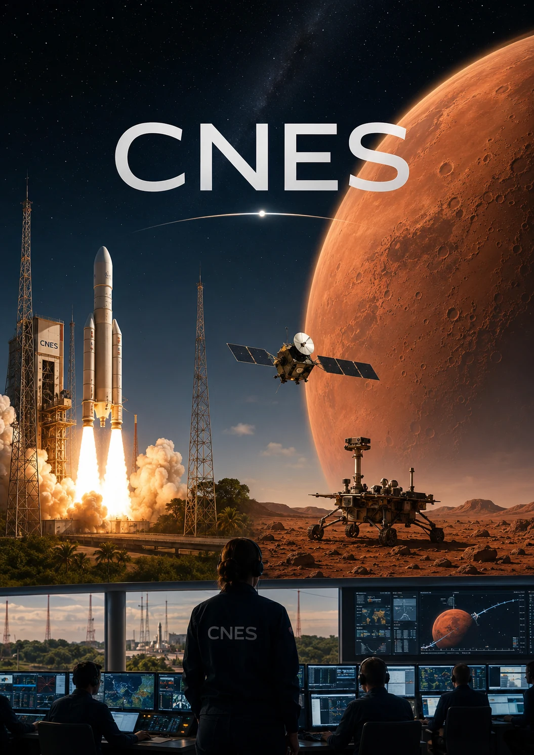 CNES — représentation visuelle de l’organisation