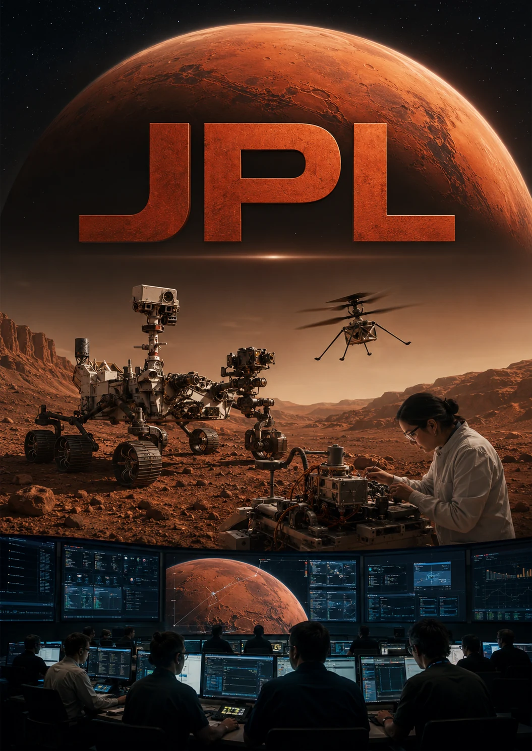 JPL / Caltech — représentation visuelle de l’organisation