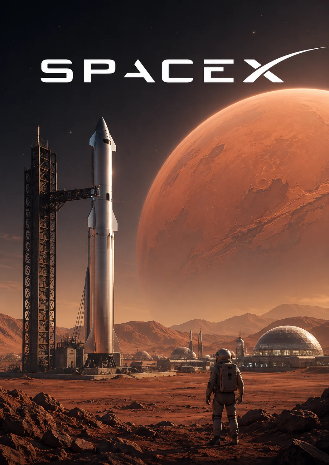 SpaceX — représentation visuelle de l’organisation