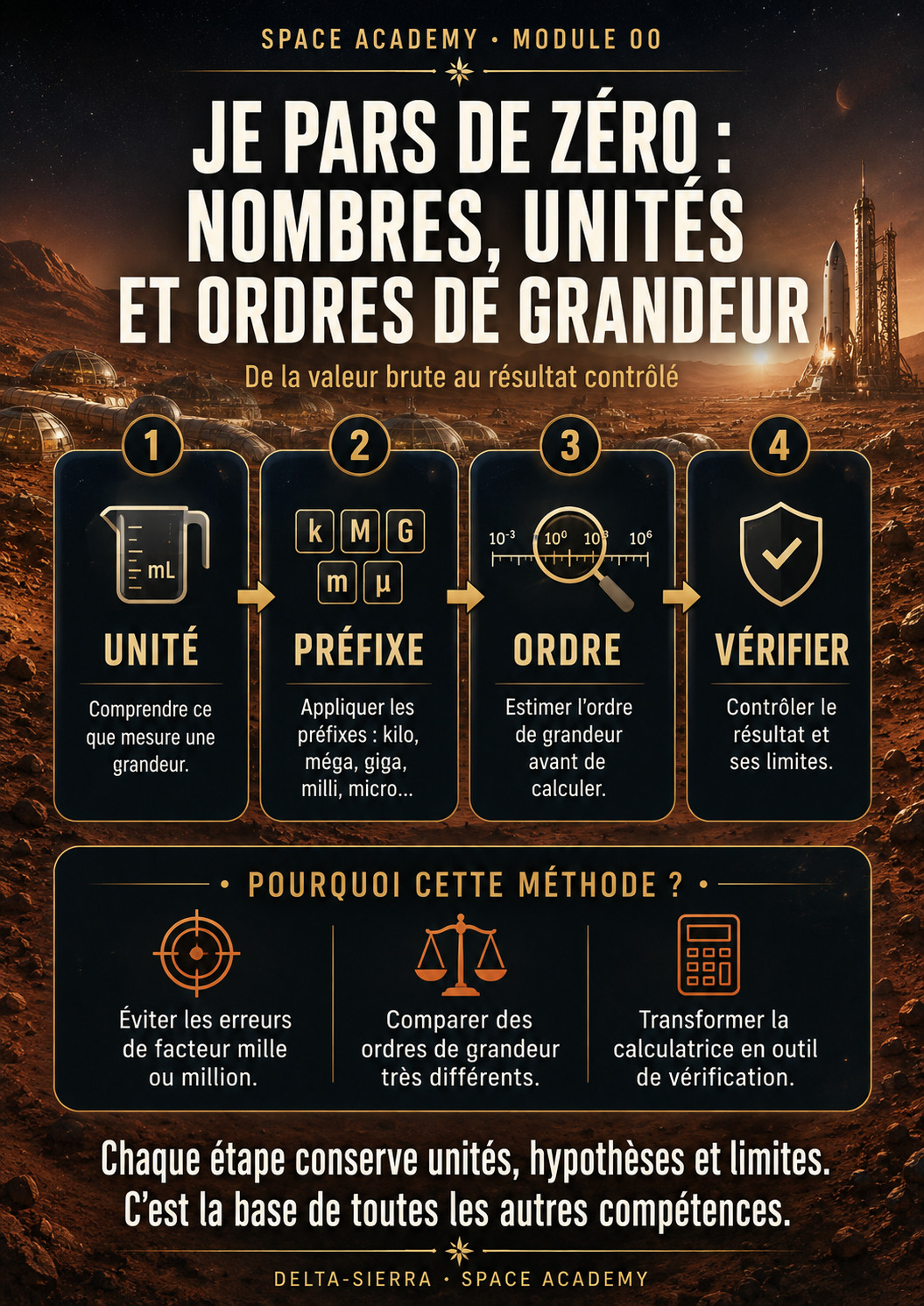Comprendre nombres, unités et ordres de grandeur avant de calculer.