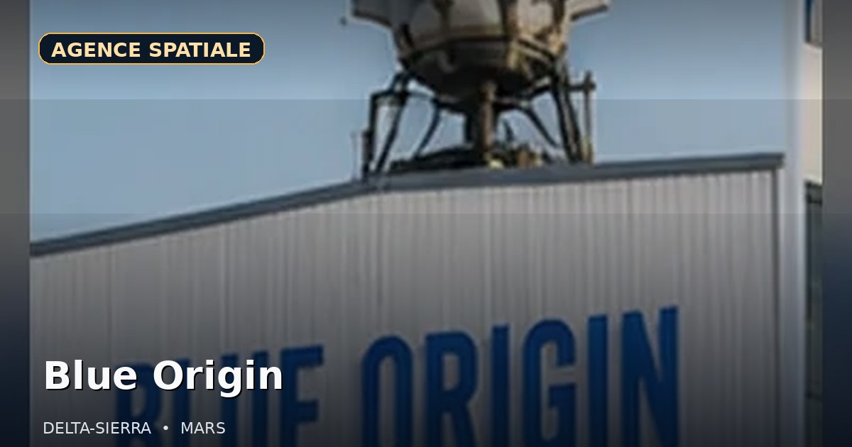 Représentation visuelle — Blue Origin