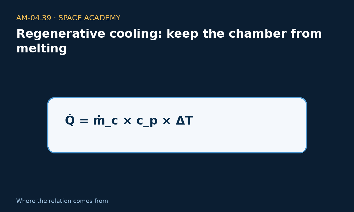 Learning diagram 3: 3 — Where does the relation come from? — Regenerative cooling: keep the chamber from melting