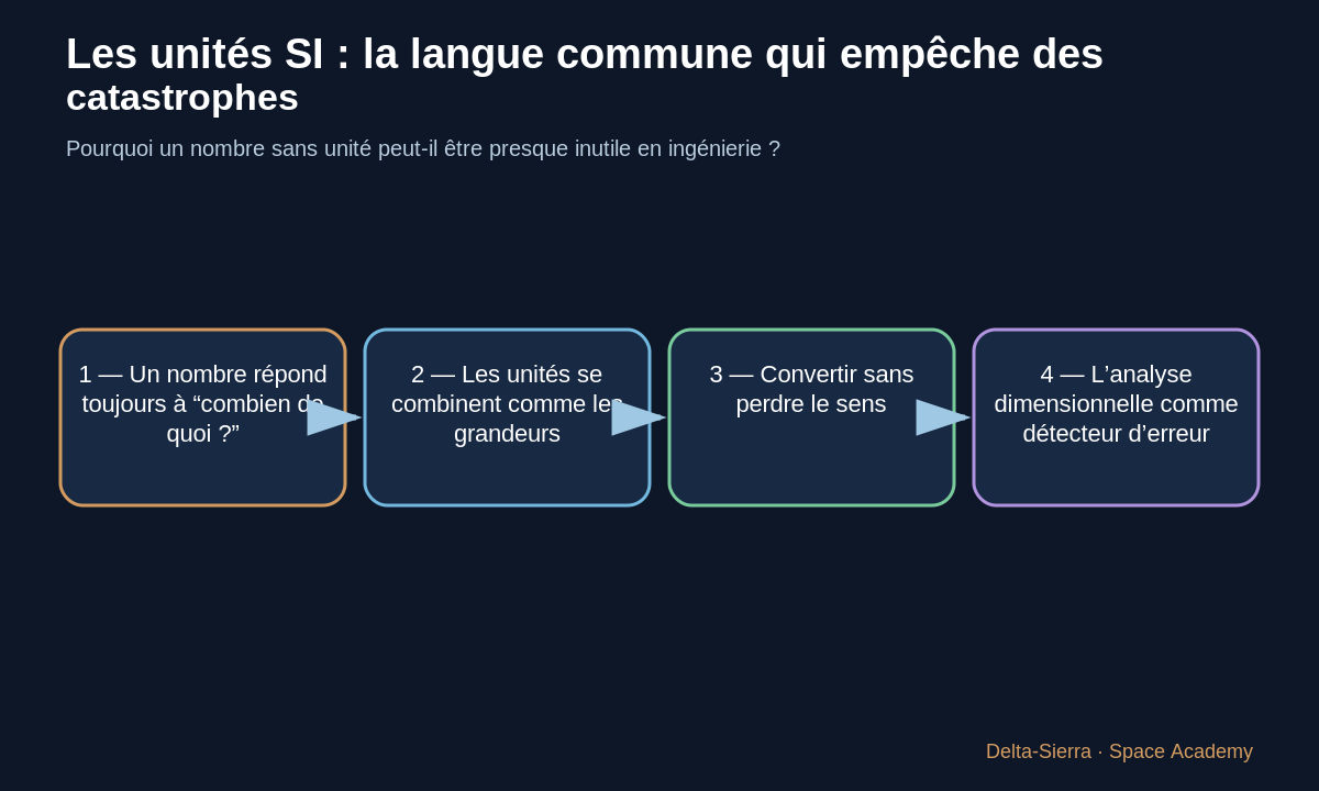 Carte pédagogique des unités SI
