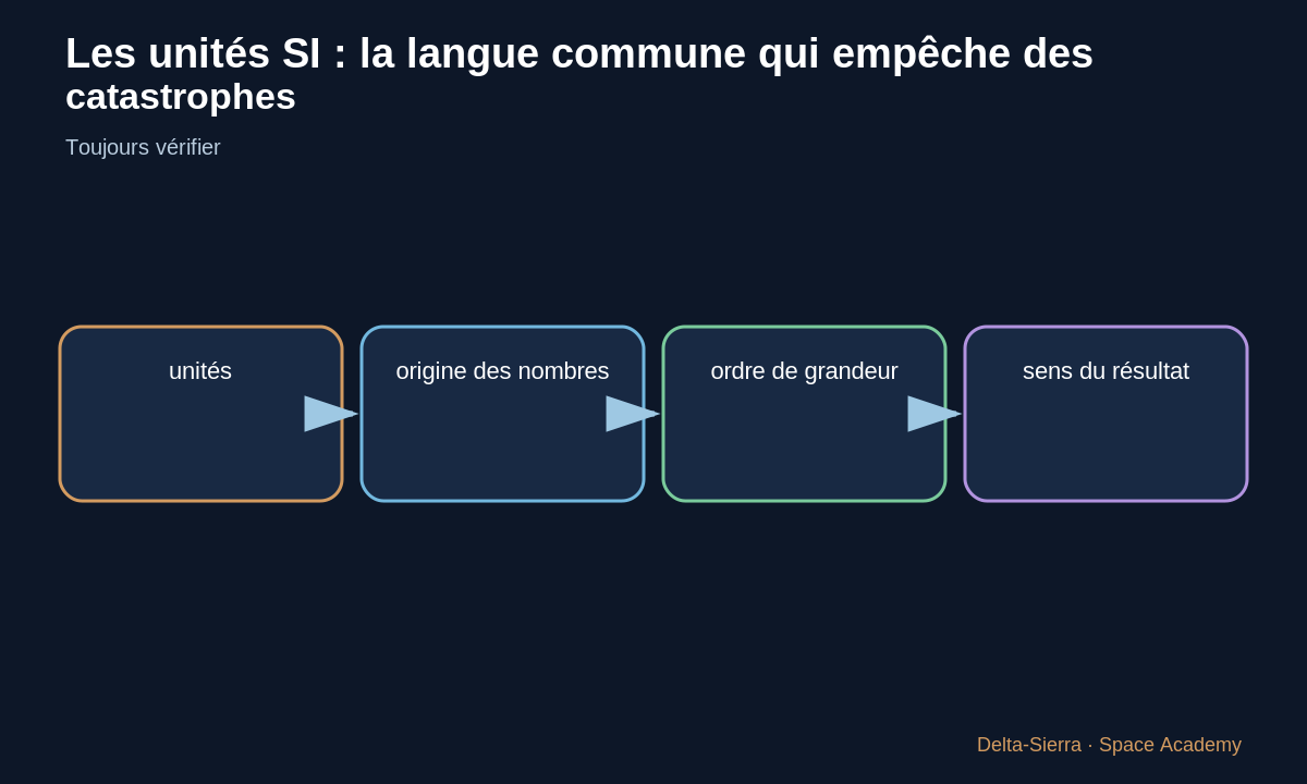 Vérification dimensionnelle d’un calcul