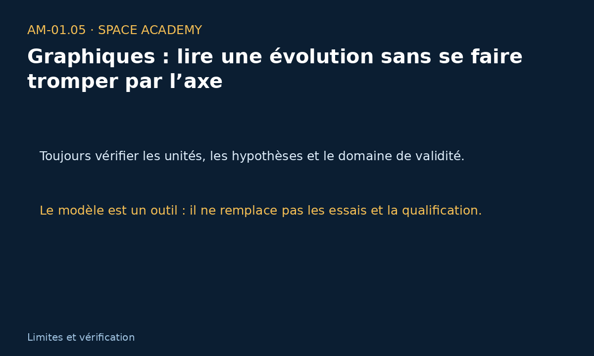Schéma pédagogique 5 : 7 — Sensibilité, calcul inverse et contrôle du résultat — Graphiques : lire une évolution sans se faire tromper par l’axe