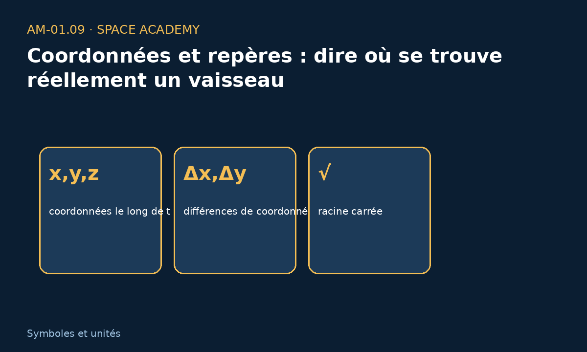 Coordonnées positives et négatives dans un repère