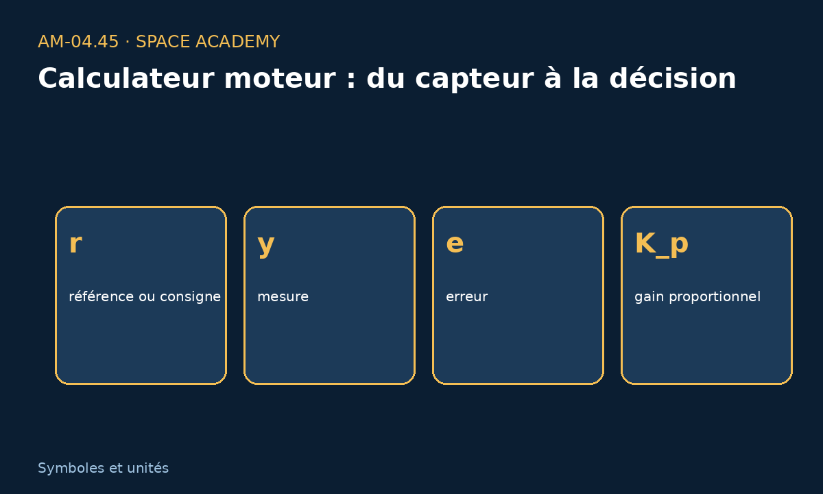 Schéma pédagogique 2 : 2 — Comment lire les symboles et les unités — Calculateur moteur : du capteur à la décision